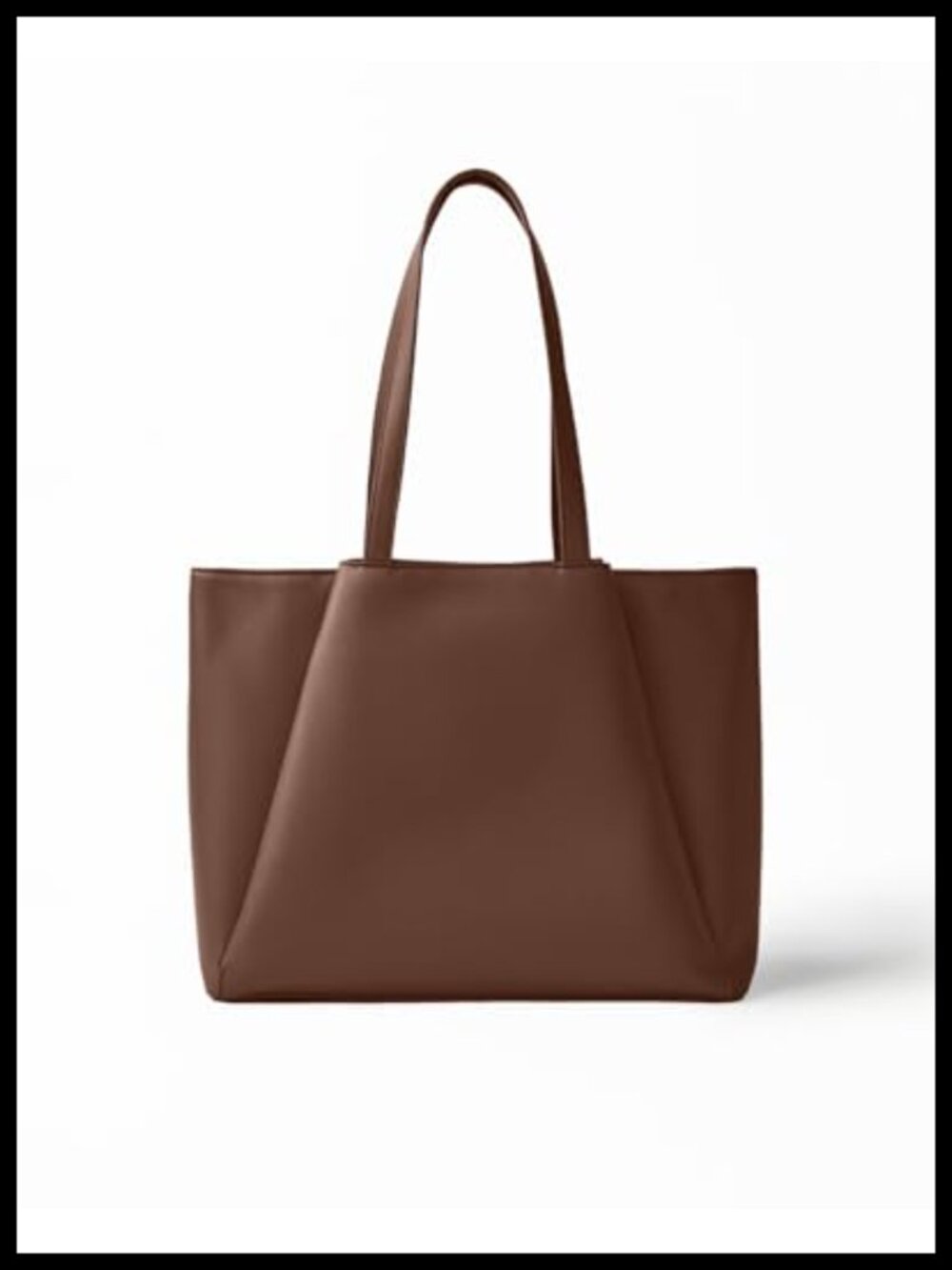 15.6 Inch Laptop Tote Work Bag with Zip Compartments Vegan Leather